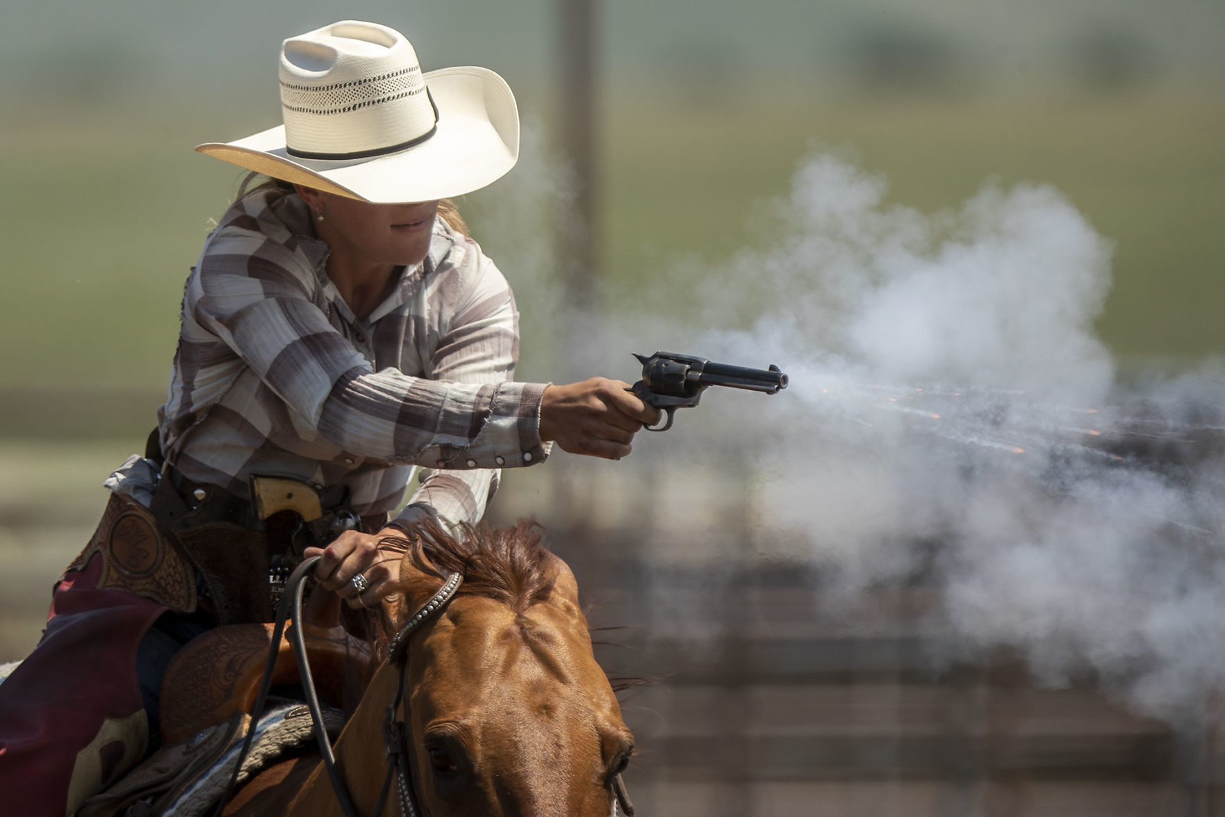 Cowboy mounted shooting